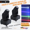 Pack cabezas móviles mini beam 10w