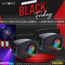 Pack 2 Efectos Dual Gobos + Laser Black Friday