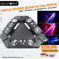 Triple Spider Beam 9x10w Móvil