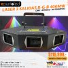 LASER 3 SALIDAS RGB 400MW 2025 - PUNTO LED