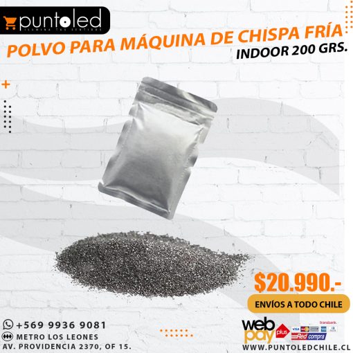 POLVO INDOOR 200 GRS CHISPA FRIA