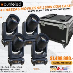 PROMOCION 4 CABEZAS MOVILES 9R 250W