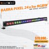 Barra Pixel 24x3w RGBW - Punto Led Chile