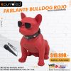 Parlante bulldog rojo - Punto Led Chile