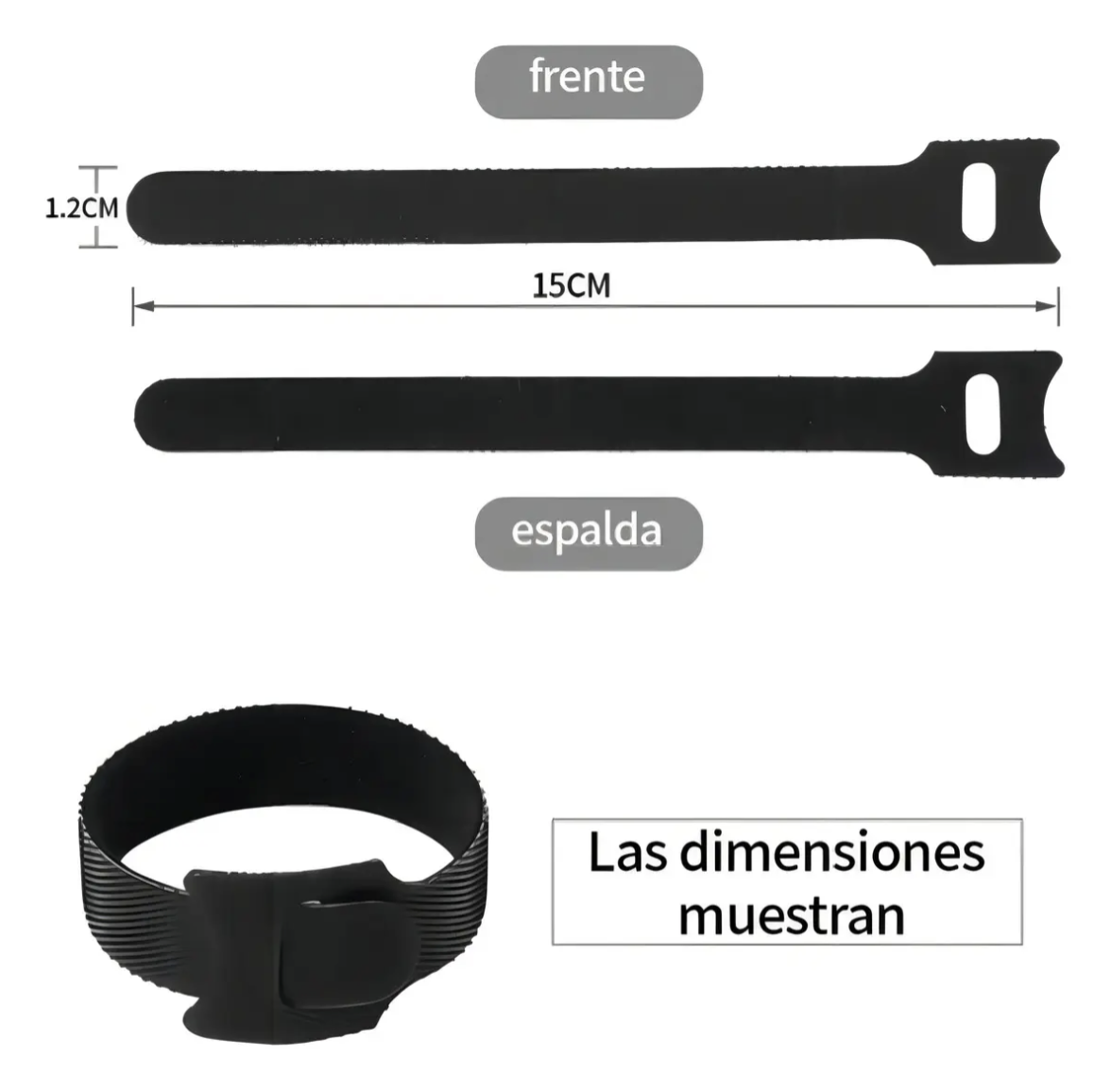 Pack 20 Amarras Velcro para Cables | Organización Profesional - Imagen 4