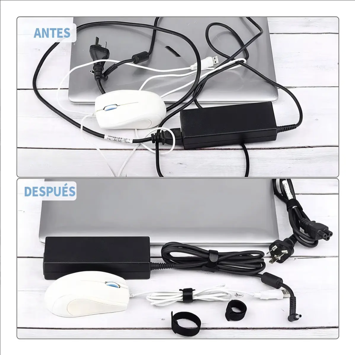 Pack 20 Amarras Velcro para Cables | Organización Profesional - Imagen 3
