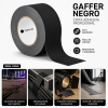 Cinta gaffer negro punto led